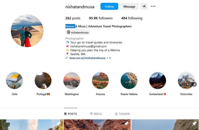 Nishat travel photographer